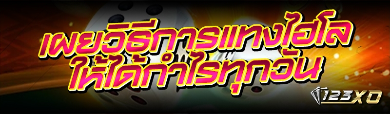 เผยวิธีการแทงไฮโลให้ได้กำไรทุกวัน